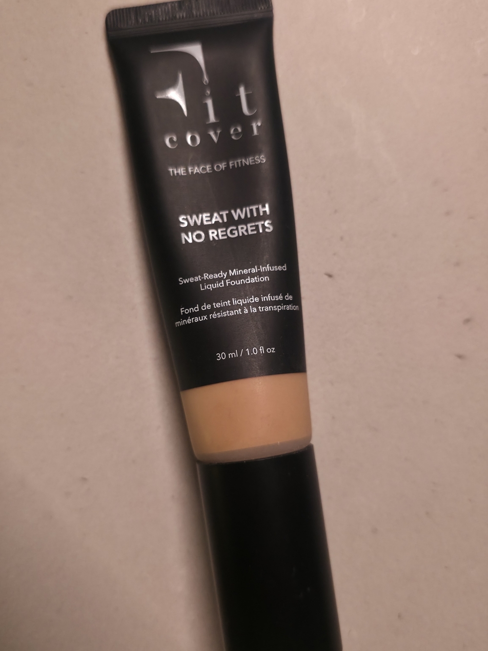 Sweat-Ready Liquid Foundation in Shade Embrace- Warm Beige